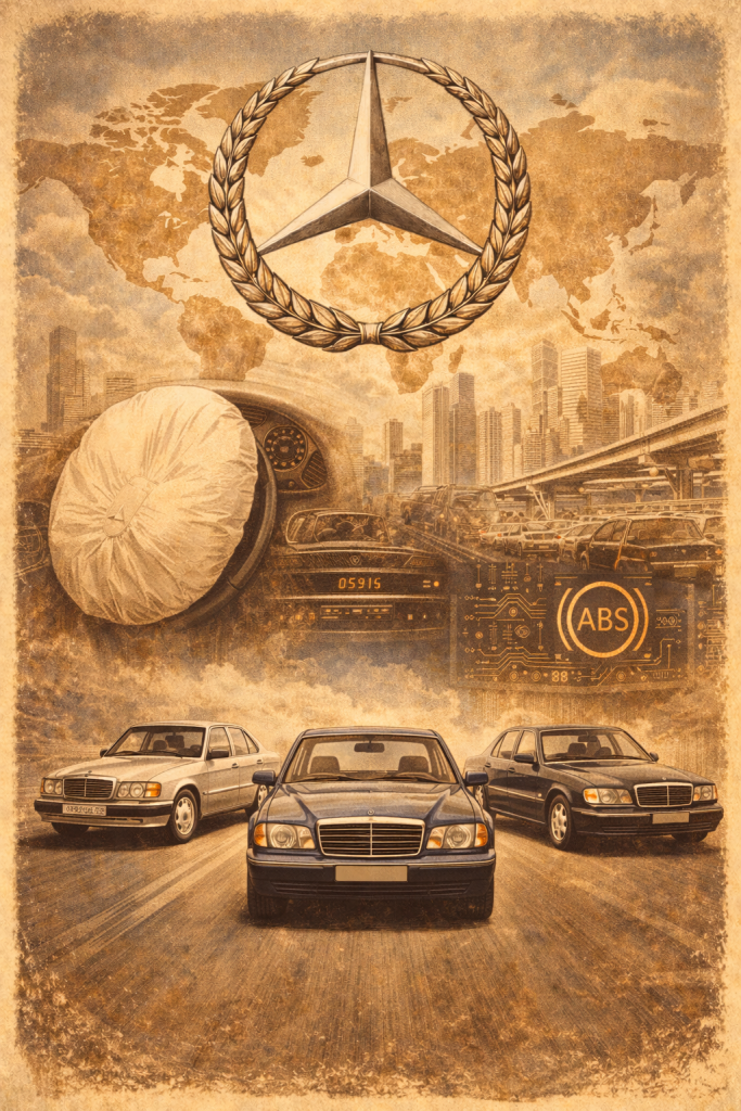 Моделі Mercedes-Benz 1980–2000 років, електроніка, ABS та перші системи безпеки