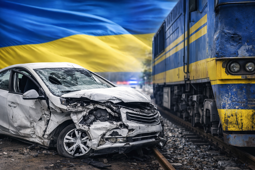 ДТП на залізничному переїзді в Україні — ілюстрація до створення бюро розслідування транспортних аварій