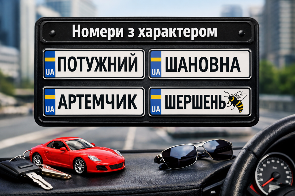Індивідуальні номерні знаки в Україні — креативні написи 2025 року