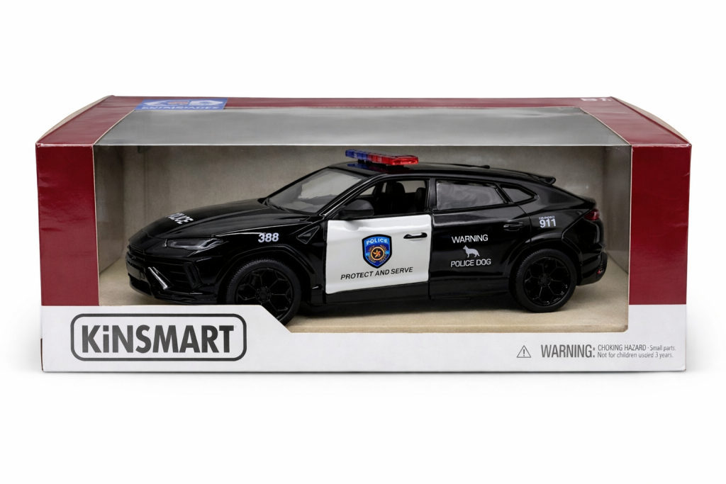Машинка Kinsmart Lamborghini Urus-Performante Police в коробці