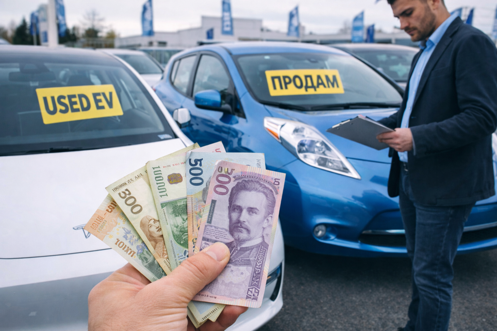 Купівля вживаного електромобіля на авторинку в Україні