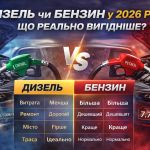 Дизель чи бензин у 2026 році — що реально вигідніше