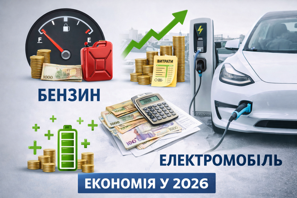 Порівняння витрат електромобіля і бензинового авто в Україні