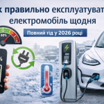 Щоденна експлуатація електромобіля та правильний рівень зарядки батареї
