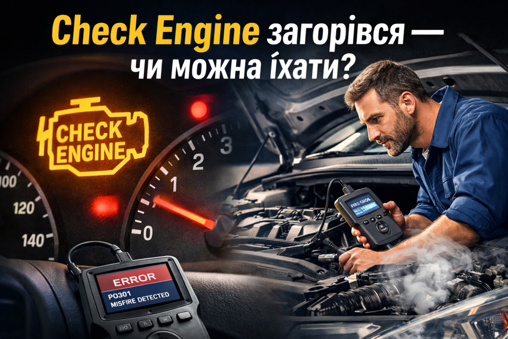 Загорівся Check Engine — що робити водієві