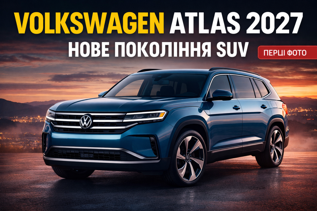 Volkswagen Atlas 2027 нове покоління великого трирядного SUV