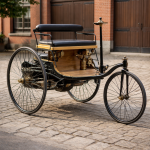 Benz Patent-Motorwagen 1886 — перший триколісний автомобіль у світі, створений Карлом Бенцом
