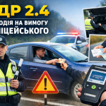 ПДР 2.4 дії водія на вимогу поліцейського зупинка автомобіля перевірка документів