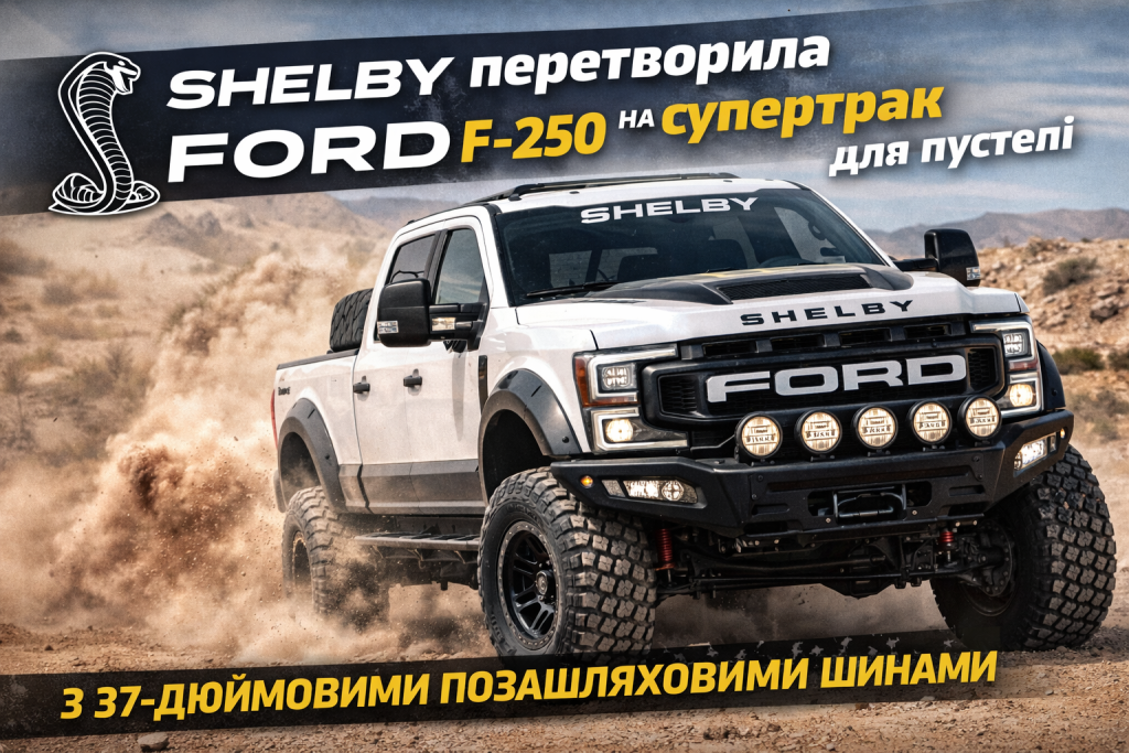 Shelby Ford F-250 Super Baja позашляховий пікап з 37-дюймовими колесами