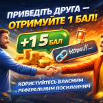 Реферальна акція AutoChronicleHub — приведіть друга та отримайте 1 бал