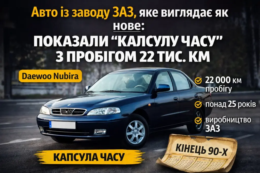 Daewoo Nubira ЗАЗ капсула часу пробіг 22 тисячі км як нова