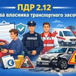 ПДР 2.12 права власника транспортного засобу пояснення прав водія поліція ДТП та страхування
