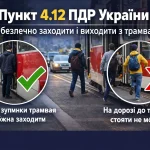 пункт 4.12 ПДР України як правильно заходити і виходити з трамвая безпечно