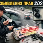 позбавлення прав водіїв в Україні 2026 штрафні бали