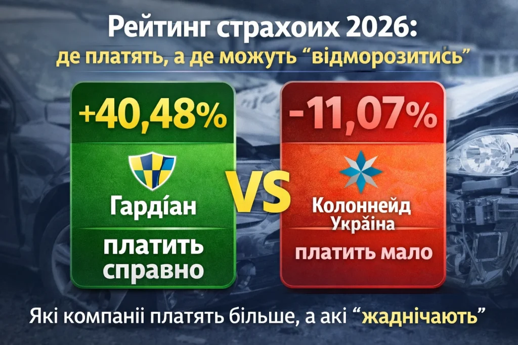 рейтинг страхових компаній україна 2026 осцпв виплати