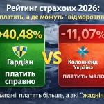 рейтинг страхових компаній україна 2026 осцпв виплати