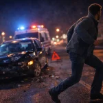 Водій залишає місце дорожньо транспортної пригоди після аварії