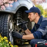 весняна перевірка авто після зими огляд підвіски та колеса