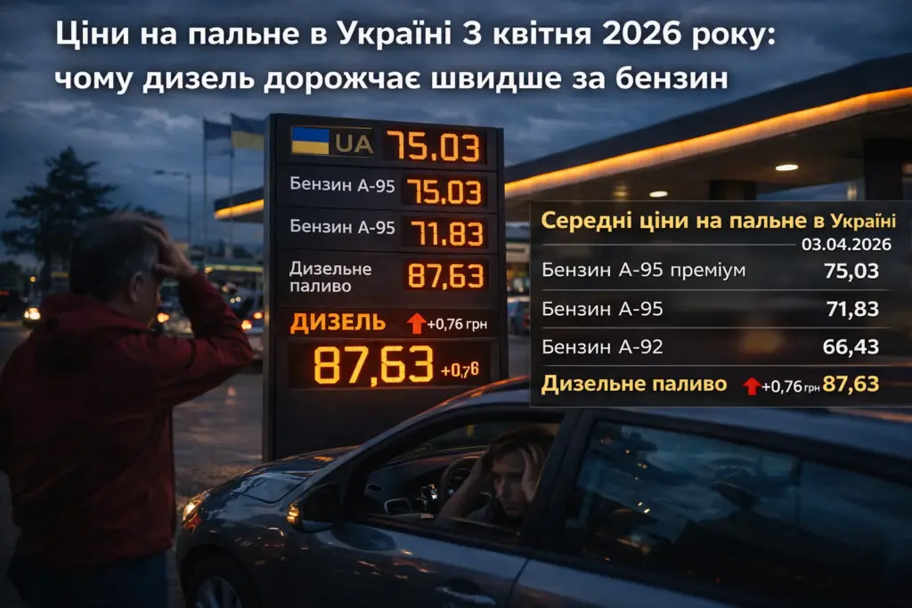 аналіз цін на пальне в україні дизель дорожчає швидше