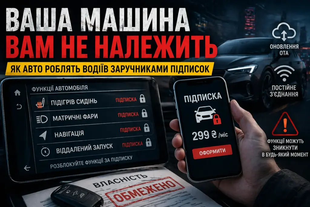 авто підписки функції заблоковані в машині підписка на автомобіль OTA оновлення