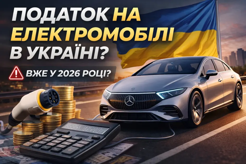податок на електромобілі в україні 2026 електрокар зарядка гроші