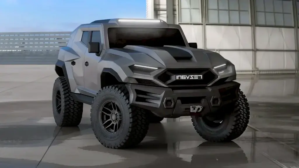 Rezvani Tank 1000 к с броньований позашляховик вигляд спереду