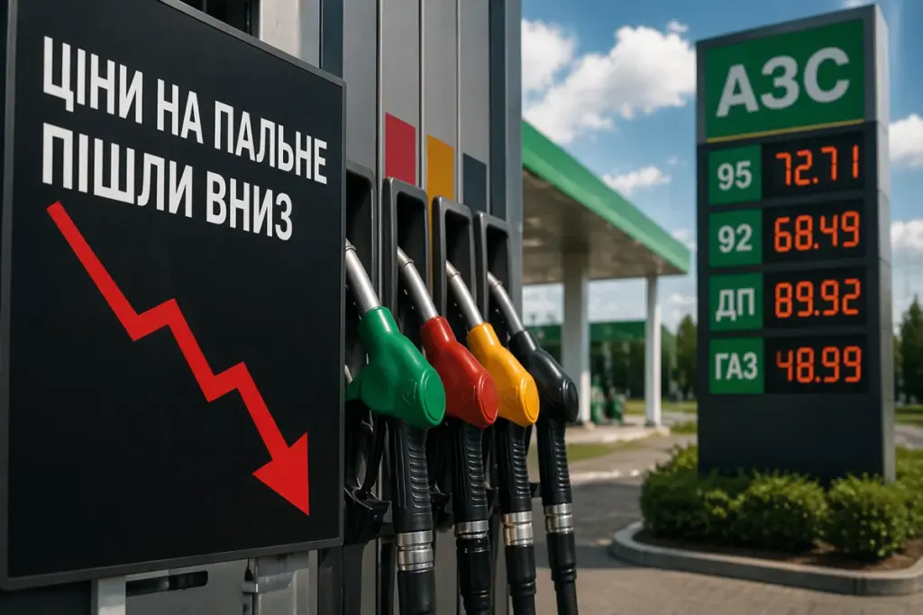 Ціни на пальне в Україні знижуються — бензин, дизель і газ на АЗС