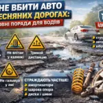 як не вбити авто на весняних дорогах ями калюжі поради водіям