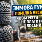 як правильно зберігати зимову гуму весна 2026 шини авто