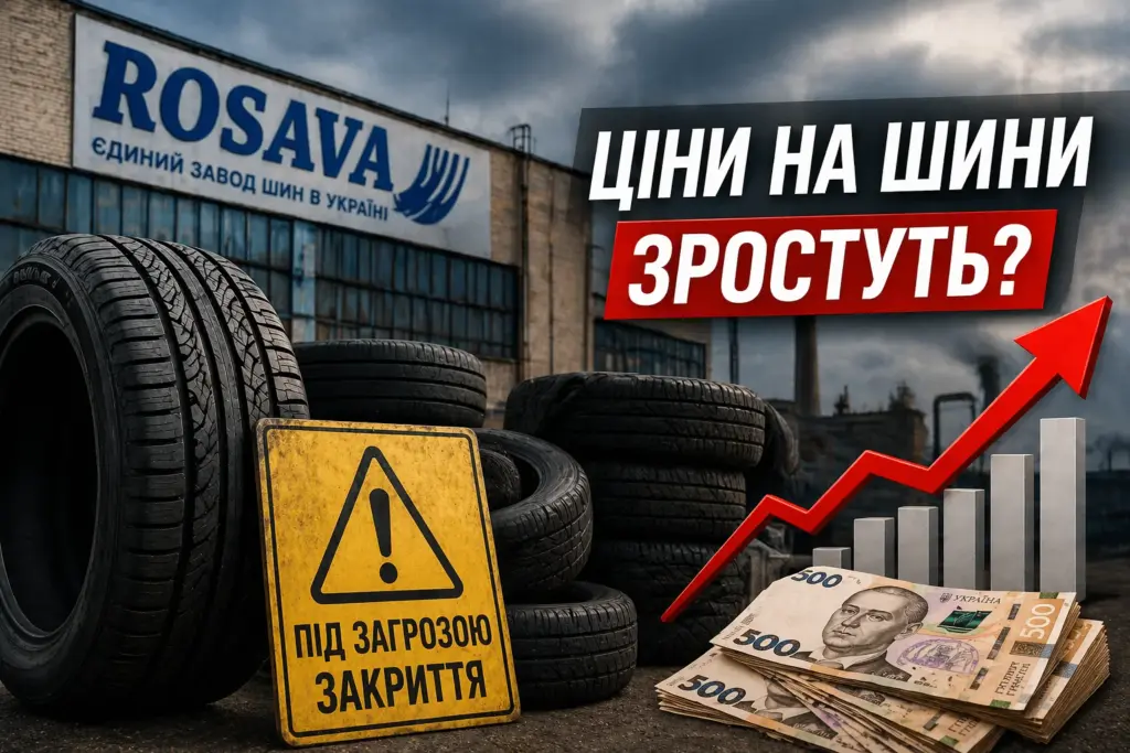 завод шин в Україні під загрозою закриття можливе зростання цін на шини