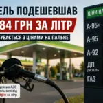 Дизельне паливо в Україні подешевшало до 84 грн за літр на окремих АЗС