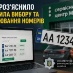 Онлайн бронювання автомобільних номерів через сервіс МВС