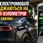 Електромобіль нового покоління заряджається на швидкісній станції за 10 хвилин