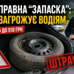 Стара запаска в багажнику автомобіля та поліцейський на дорозі — водіїв попередили про можливі штрафи