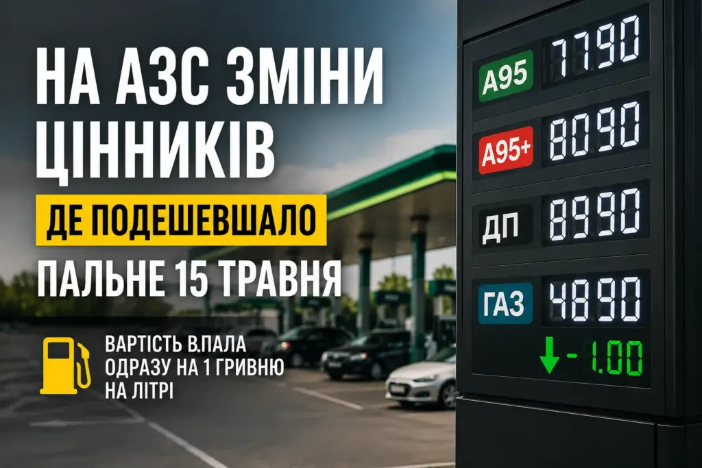 На українських АЗС змінилися ціни на бензин дизель та автогаз