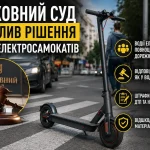 Верховний Суд ухвалив важливе рішення щодо електросамокатів в Україні