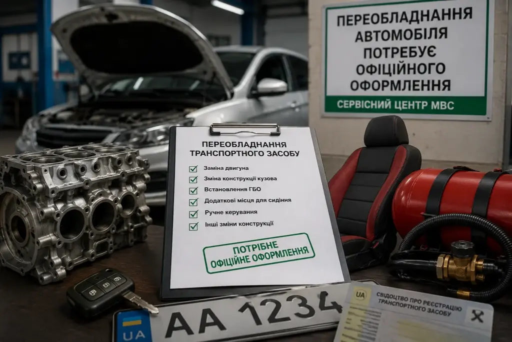 Переобладнання автомобіля та офіційне оформлення змін в Україні