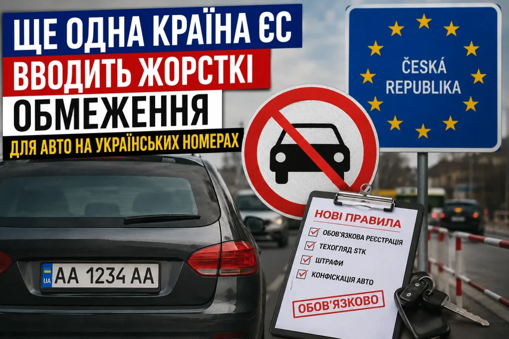 Ще одна країна ЄС вводить жорсткі обмеження для авто на українських номерах