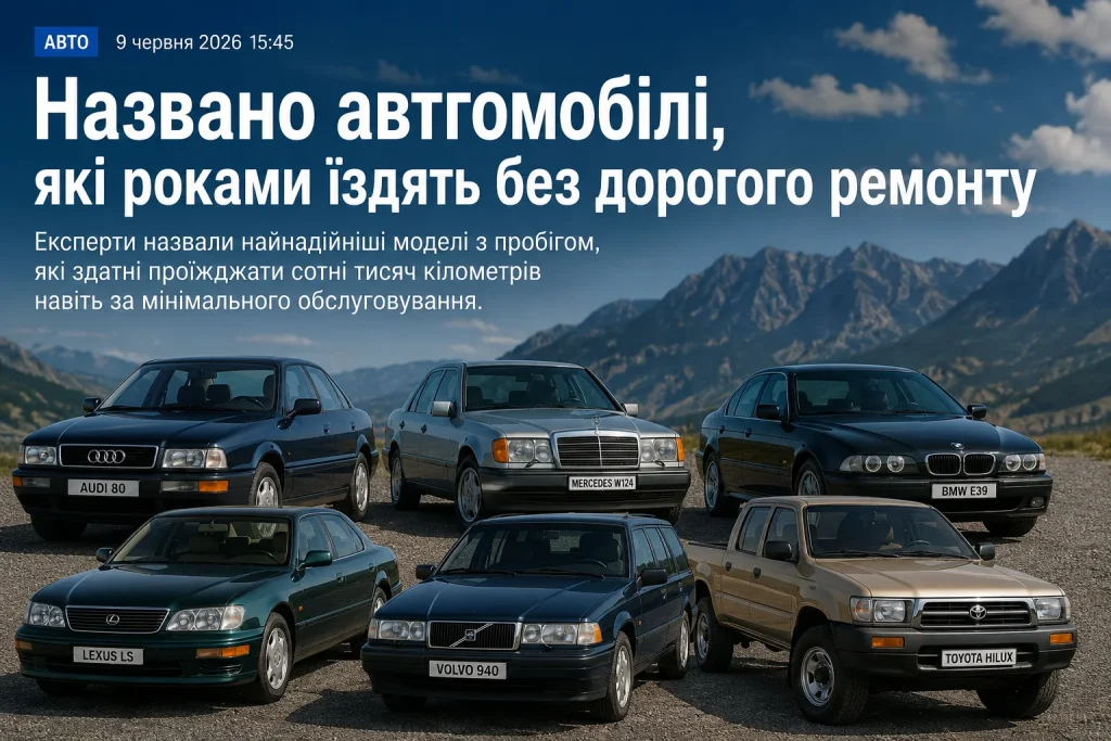 Найнадійніші автомобілі з пробігом, які роками їздять без дорогого ремонту
