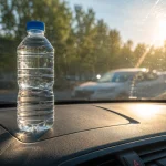Чому не можна залишати пляшку з водою в автомобілі влітку