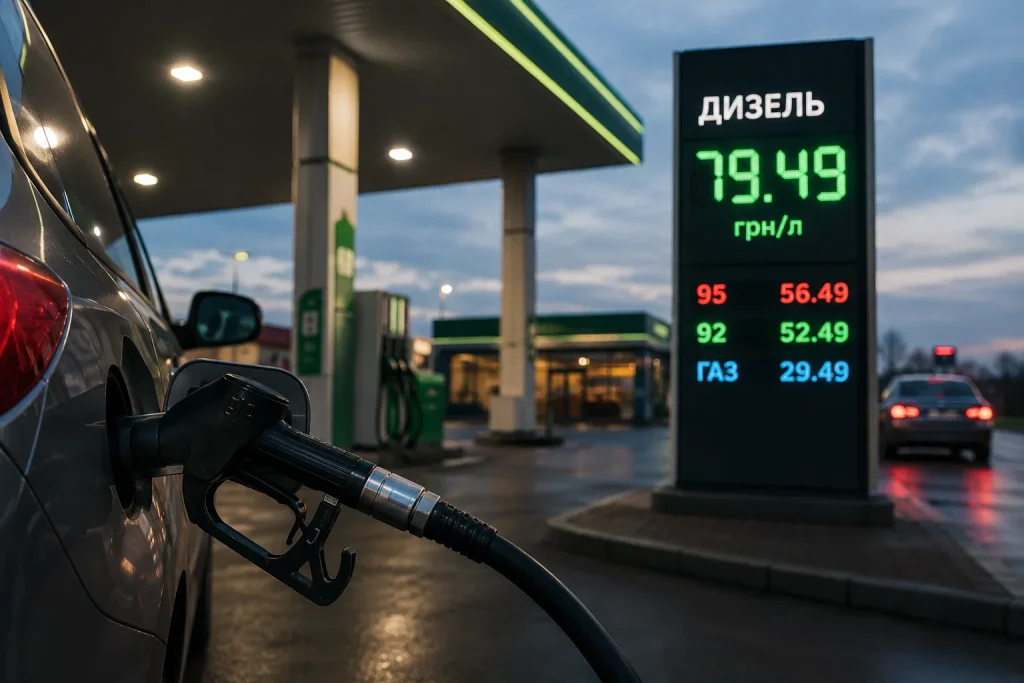 Дизельне пальне на українській АЗС із ціною нижче 80 гривень за літр у червні 2026 року