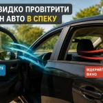 Як швидко охолодити салон автомобіля в спеку за допомогою відкритого вікна та дверей