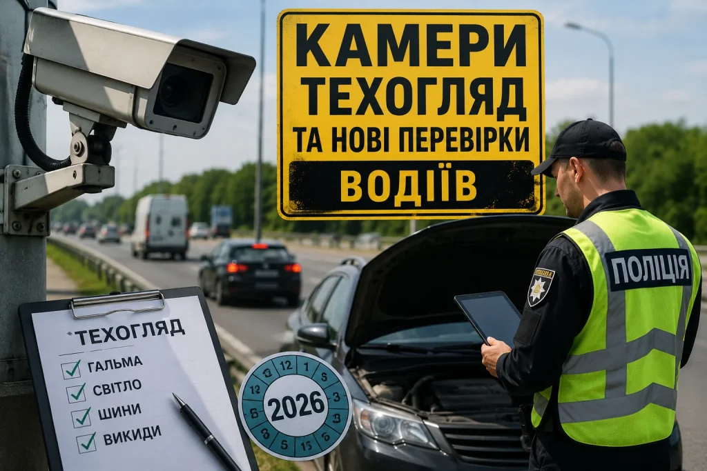 Камери автофіксації та перевірка автомобіля під час техогляду в Україні у 2026 році