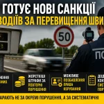 МВС готує нові санкції для водіїв за перевищення швидкості