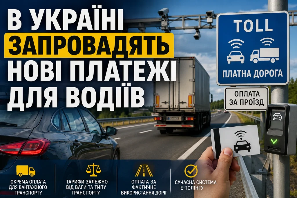 В Україні запровадять нові платежі для водіїв