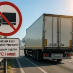 Обмеження руху вантажівок у Києві через спеку та високі температури