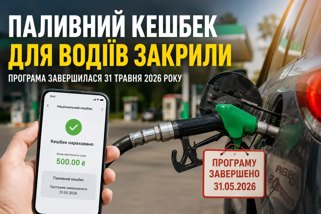 Паливний кешбек для водіїв закрили після завершення державної програми компенсації за пальне
