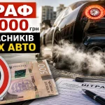 Спортивний автомобіль із гучним вихлопом та попередження про штраф до 34 000 гривень