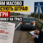Водіям масово виписують штраф 680 грн за зупинку на трасі