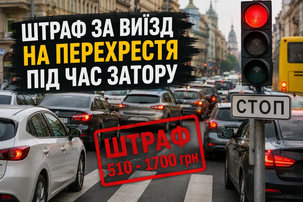 Водії масово припускаються цієї помилки на перехрестях і отримують штрафи